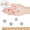 Rondelle 304 Stainless Steel Polymer Clay Rhinestone European Beads GPDL-UN0001-01-3