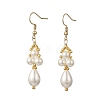 Glass Beaded Dangle Earrings EJEW-MZ00748-3