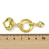 Brass Spring Gate Rings KK-M322-11G-02-3