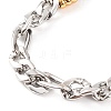 304 Stainless Steel Figaro Chain Necklaces for Women NJEW-G140-12GP-2