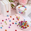 300Pcs Opaque Acrylic Beads OACR-SC0002-68-4