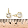 Brass Micro Pave Cubic Zirconia Pendants X-KK-L239-020G-3