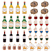 40Pcs 10 Styles Alloy Enamel Pendants ENAM-PH0003-10-1