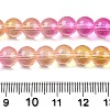 Baking Painted Transparent Glass Beads X-DGLA-M001-8mm-05-5