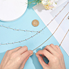 2Pcs 2 Styles Zinc Alloy with ABS Imitation Pearl Body Chain for Women AJEW-HY0002-12-3