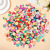 400Pcs 2 Styls Handmade Polymer Clay Beads CLAY-SP0001-16-7