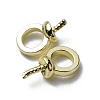 Brass Screw Eye Peg Bails KK-WH0031-23LG-2