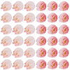 400Pcs 2 Colors Opaque Acrylic Beads OACR-PA0001-67-7