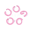 Spray Painted Iron Open Jump Rings IFIN-T017-04C-11-1