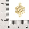 Brass Clear Cubic Zirconia Connector Charms/Links FIND-L019-07G-03-3