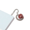 Mixed Natural Gemstone Moon Bookmarks AJEW-JK00211-3