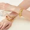 3Pcs 3 Styles Stainless Steel Bangles BJEW-PH0004-54-3