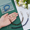 4Pcs Alloy & Acrylic & Glass Keychain KEYC-NB00023-3
