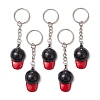 5Pcs Baseball Cap Alloy Enamel Keychains KEYC-JKC01058-1