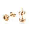 Ion Plating(IP) 304 Stainless Steel Stud Earring Settings STAS-K202-05A-G-1