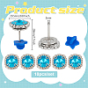10Pcs Alloy Glass Rhinestone Brooches AJEW-PH01689-2