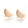 Brass Stud Earrings Findings X-KK-S345-191G-2