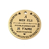 201 Stainless Steel Pendants STAS-R002-01G-14-1