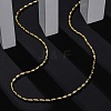 Rack Plating Brass Oval Link Chain Necklace NJEW-A035-06G-03-3