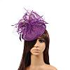 Elegant Dark Violet Fascinators UK for Weddings OHAR-S170-02-4