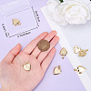 6Pcs Brass Locket Pendants KK-BBC0015-51-3