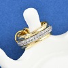 Brass Micro Pave Cubic Zirconia Finger Rings RJEW-D325-01PG-07-2