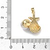 Brass Enamel Pendants RB-CBA2CEF-01G-02-3