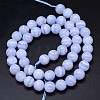 Grade AA Natural Blue Lace Agate Beads Strands G-F222-30-4mm-7