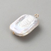 Natural Baroque Keshi Pearl Pendants KK-CJC0025-001G-10-2