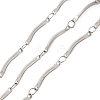 304 Stainless Steel Scalloped Bar Chains CHS-B015-05P-1