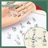 100Pcs 20 Styles Tibetan Style Alloy Pendants FIND-YW0005-44-2