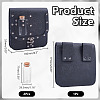Rectangle PU Leather Medieval Waist Belt Bag with 2Pcs Glass Potion Bottles AJEW-WH0696-575B-2