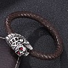 Genuine Leather Wrap Wide Cord Bracelet PW-WGDAD5F-02-1