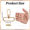15Pcs Alloy Swivel Clasps FIND-GF0008-19LG-2