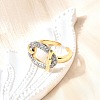 Brass Micro Pave Cubic Zirconia Cuff Rings RJEW-V007-02GP-3
