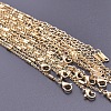 304 Stainless Steel Column Link Chain Necklaces ZK1552-2-1