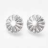 Non-Tarnish 304 Stainless Steel Stud Earring Findings STAS-S079-48B-2