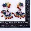 1 Sets Natural & Synthetic Gemstone Chip Big Pendants FIND-SZ0005-94-8