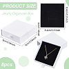 Kraft Paper Necklace Earring Storage Gift Drawer Boxes CON-WH0095-87C-2