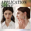 2 Pairs 304 Stainless Steel Hoop Earrings EJEW-ME0002-60-5