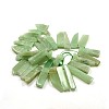 Chip Natural Green Aventurine Graduated Beads Strands G-P064-11-2