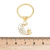 Adjustable Brass Micro Pave Cubic Zirconia Pendant Finger Rings for Women RJEW-A090-01B-G-5