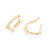 Brass Hoop Earring Findings KK-N267-29G-3