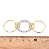 Brass Micro Pave Cubic Zirconia Finger Rings RJEW-D325-01PG-10-6