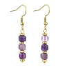 Natural Amethyst Dangle Earrings EJEW-JE07308-02-2