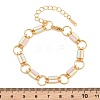 304 Stainless Steel Enamel Rectangle Link Chain Bracelets for Women SA-CBA065A-06G-3