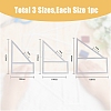 3Pcs 3 Style Aluminium Template DIY-FH0005-03-2