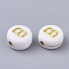 Plating Acrylic Beads PACR-R242-01B-2