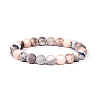 Natural Zebra Jasper Bead Stretch Bracelets BJEW-K212-A-035-1