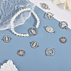 SUPERFINDINGS 50Pcs 5 Styles Alloy Connector Charms with Rhinestone FIND-FH0007-58-4